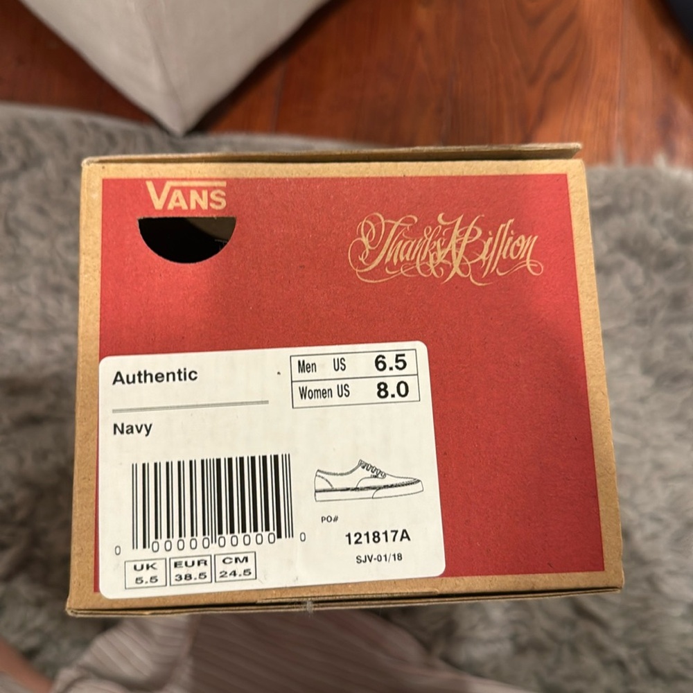 authentic navy vans with silver hardware